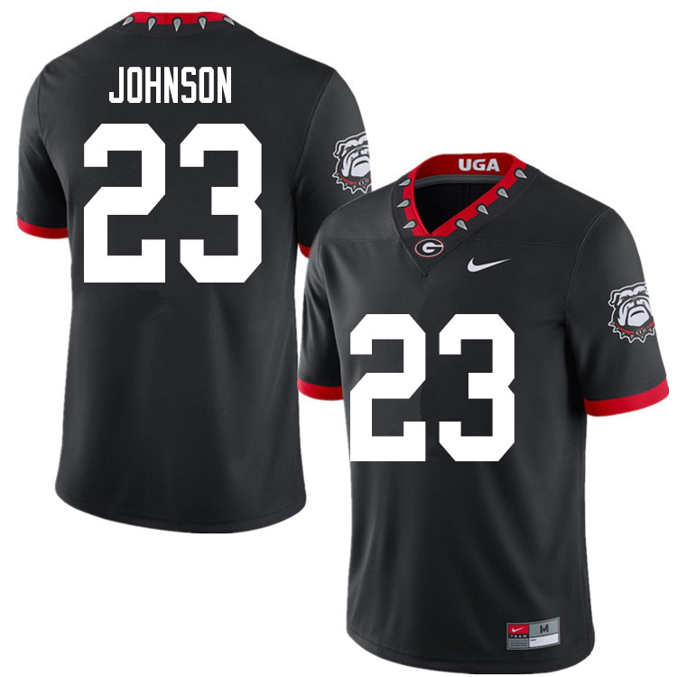 2020 Men #23 Jaylen Johnson Georgia Bulldogs Mascot 100th Anniversary College Football Jerseys Sale-